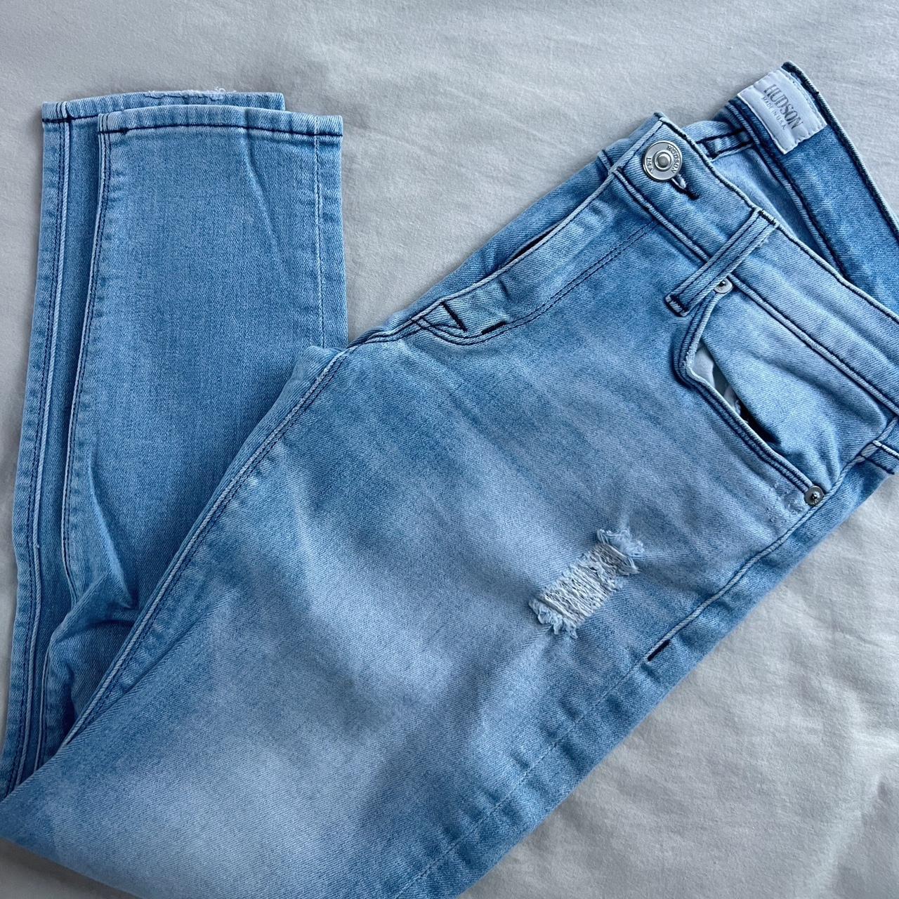 Hudson Women's Blue Jeans | Depop