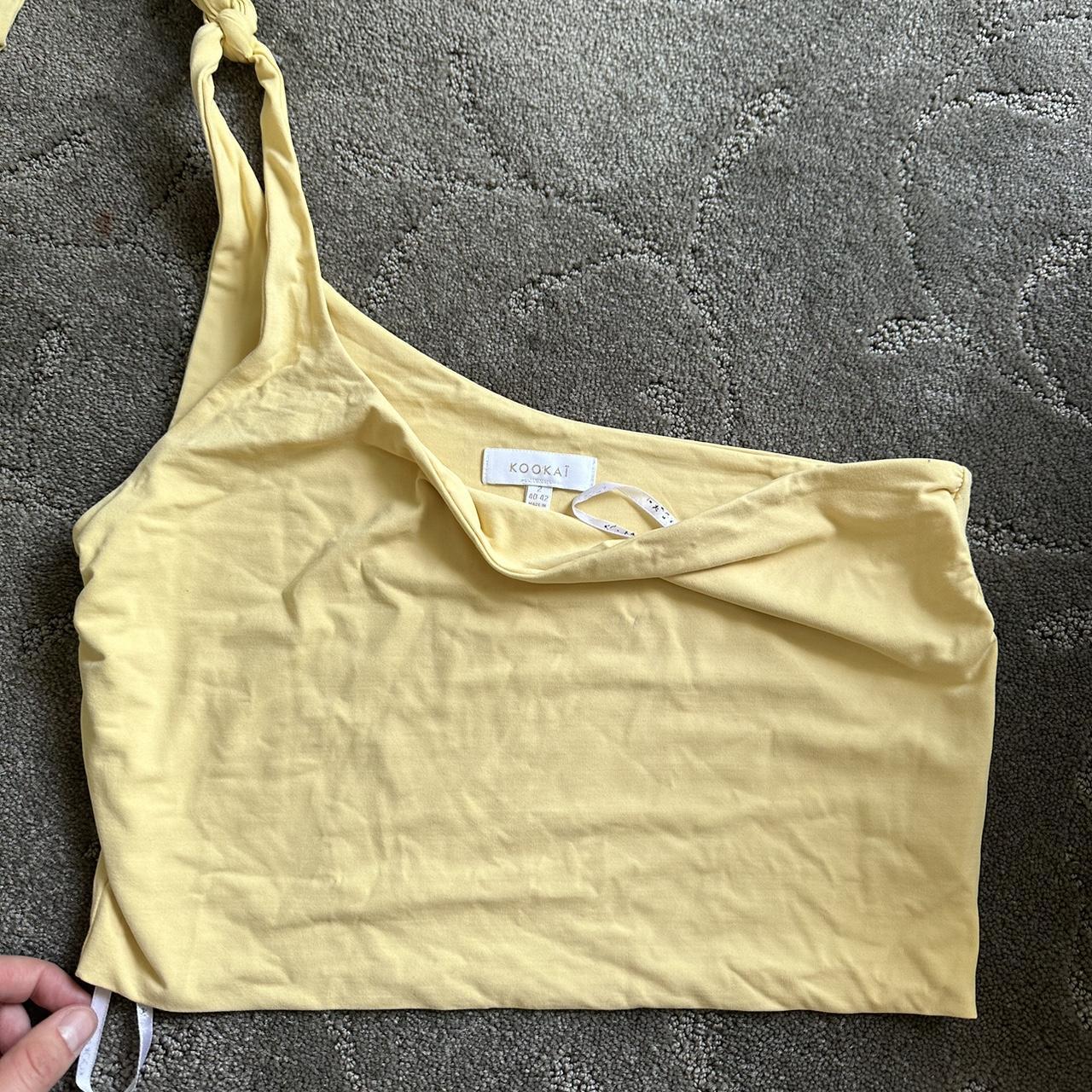 Kookai yellow top size 2! In good condition. kookai... Depop