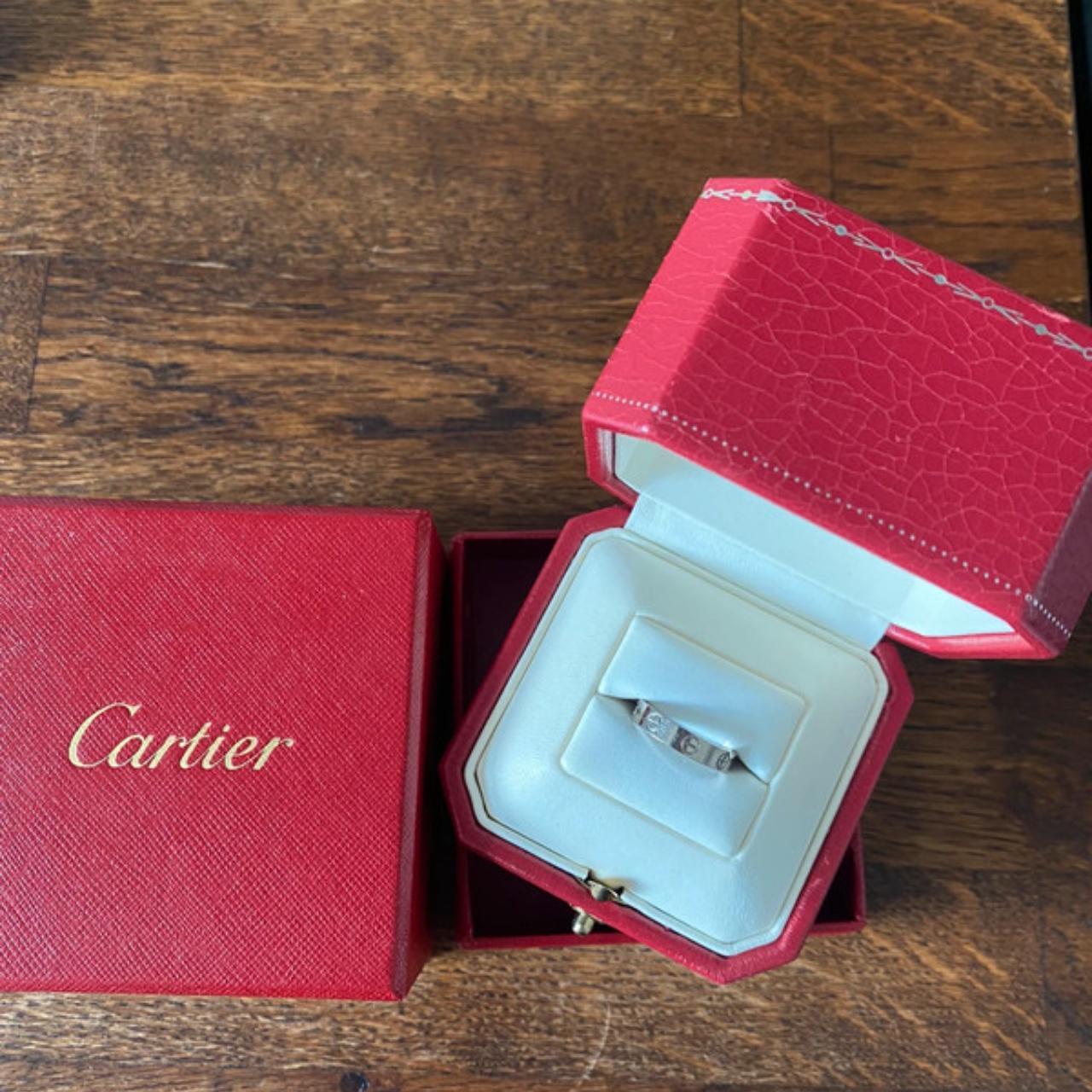 Original Cartier Love Ring white gold 47 Selling my... - Depop