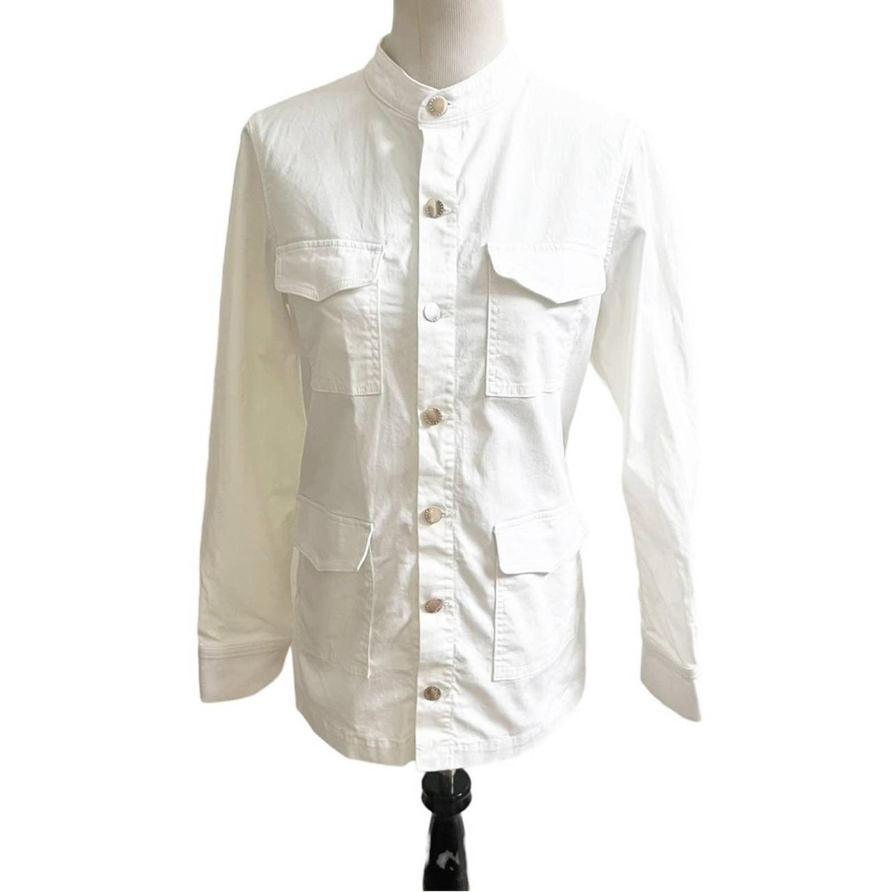 Womens white military hot sale style jacket