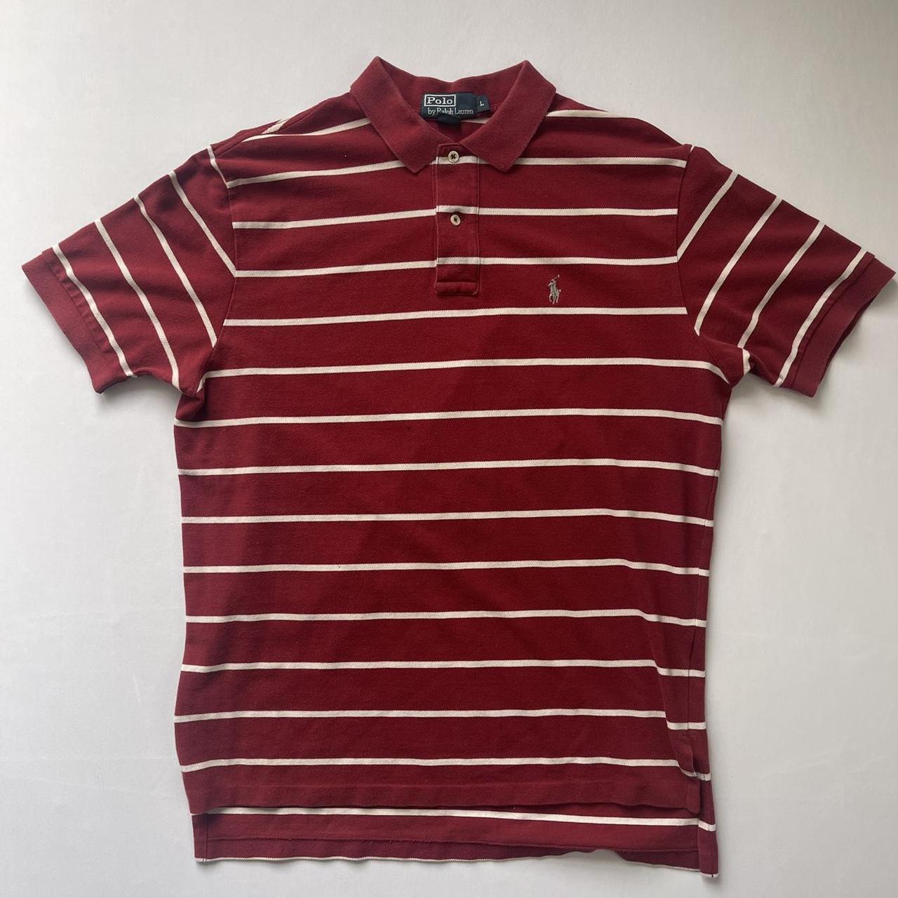 Polo Ralph Lauren Men's Red and White Polo-shirts | Depop