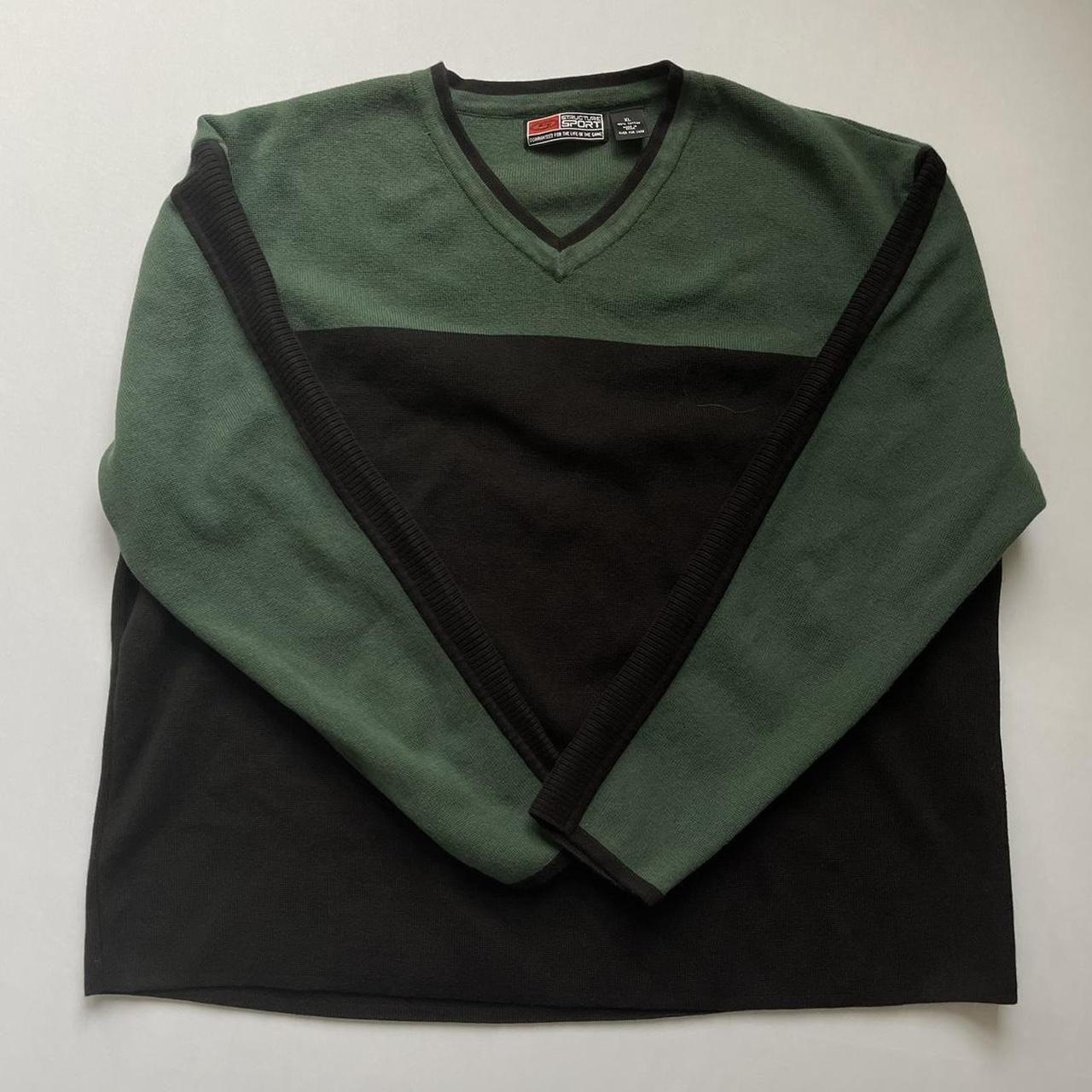 Men's Green and Black Sweatshirt | Depop