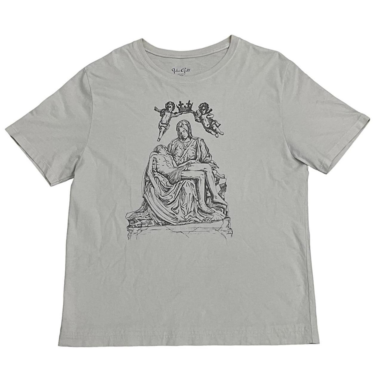 Brandy Melville Mary Jesus Pieta T-Shirt •swipe... - Depop