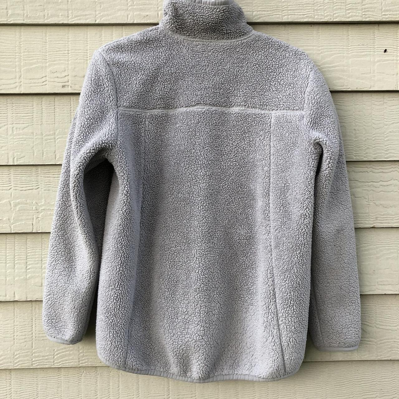 NORTH FACE SHERPA SWEATER ZIP UP GREY super soft... Depop