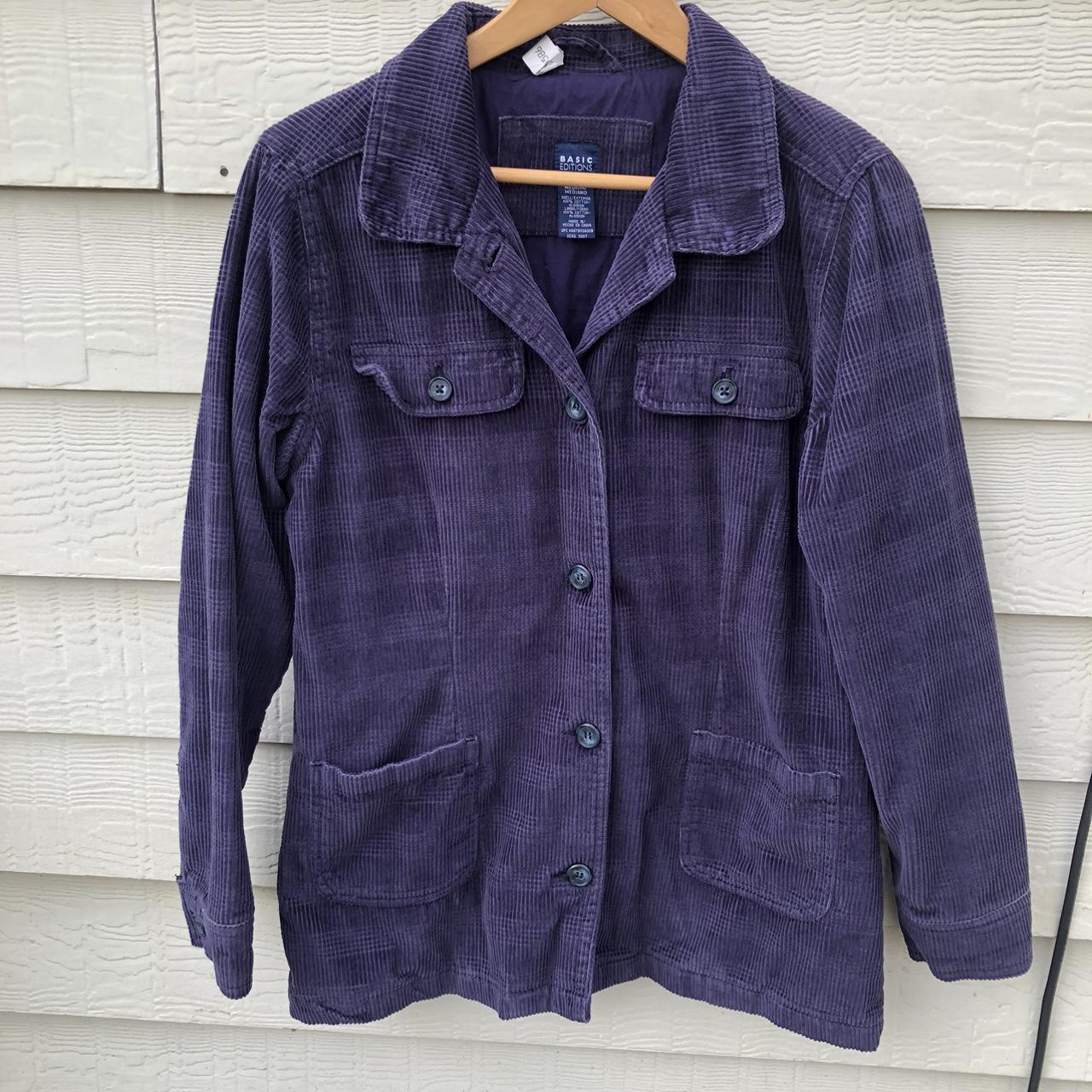 Basic Editions Women's Coat - Purple - M – Basic … - image 1