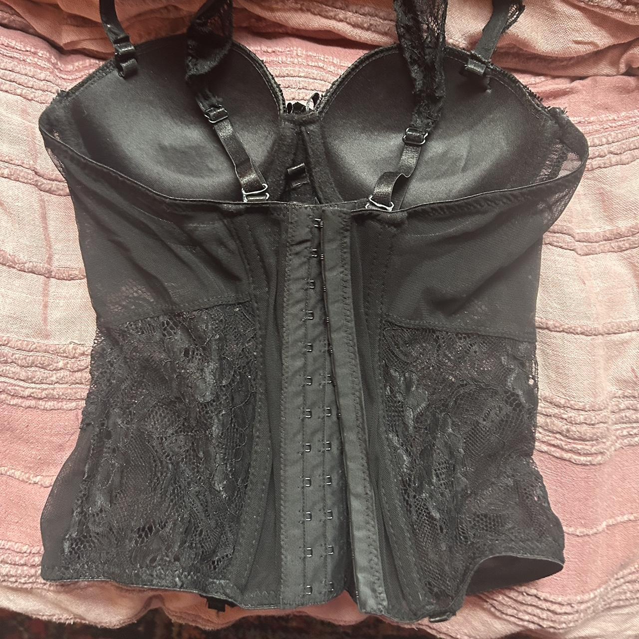 ON HOLD black corset. i have not worn it. says size... - Depop
