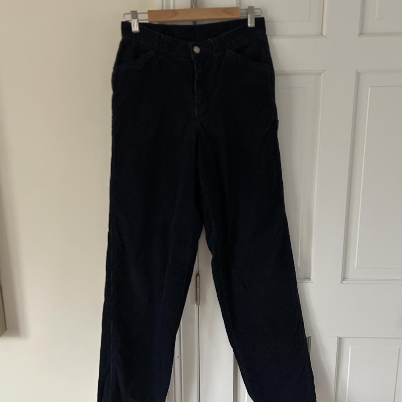 Navy Corduroy Carpenter Pants - Riveted by Lee 6L... - Depop