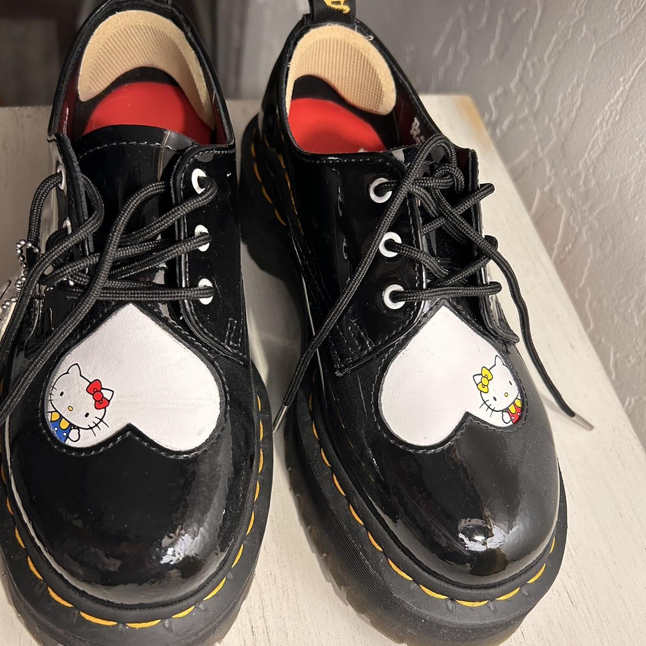 Hello Kitty Doc Martens 1461 platforms size 5 Depop