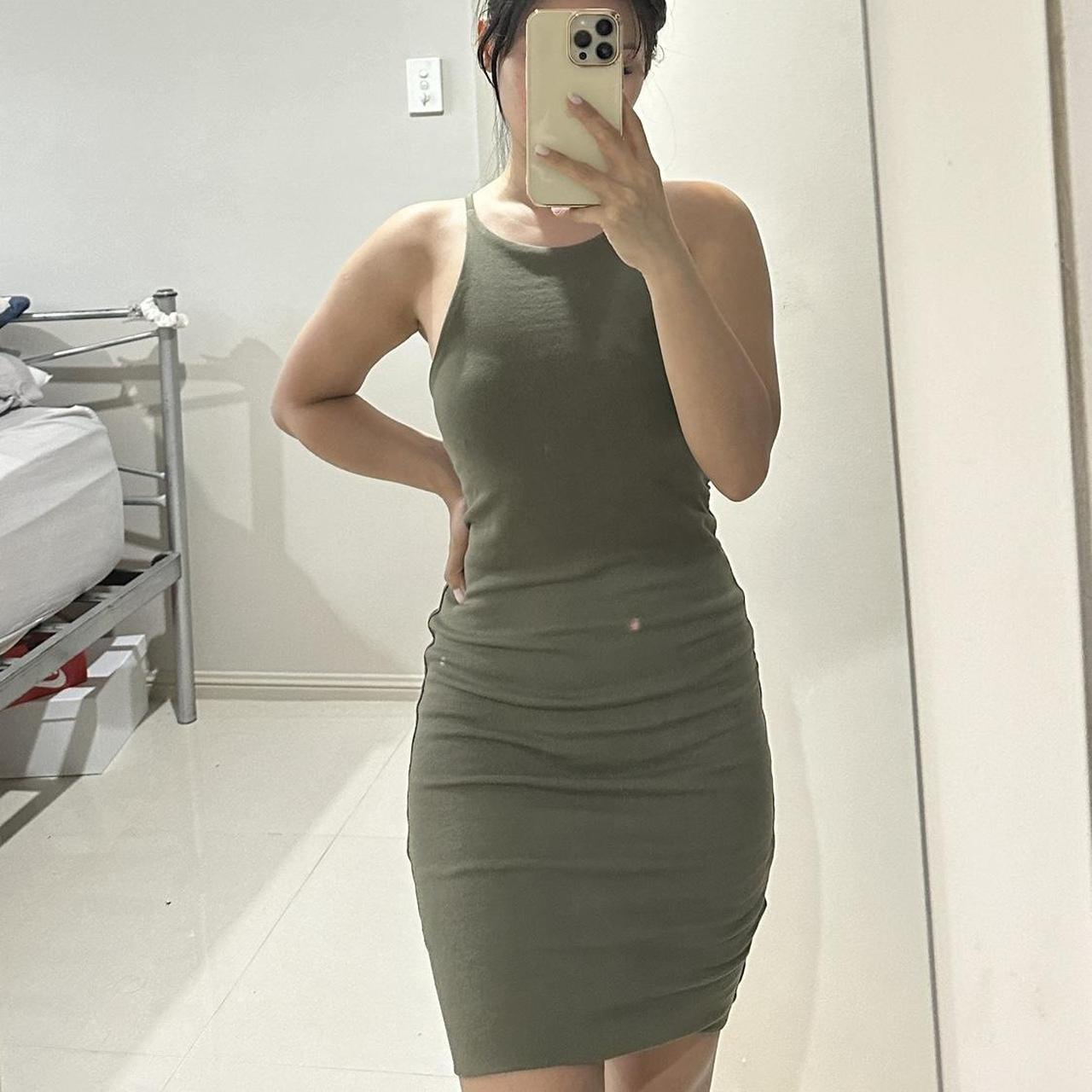 Kookai khaki dress hotsell