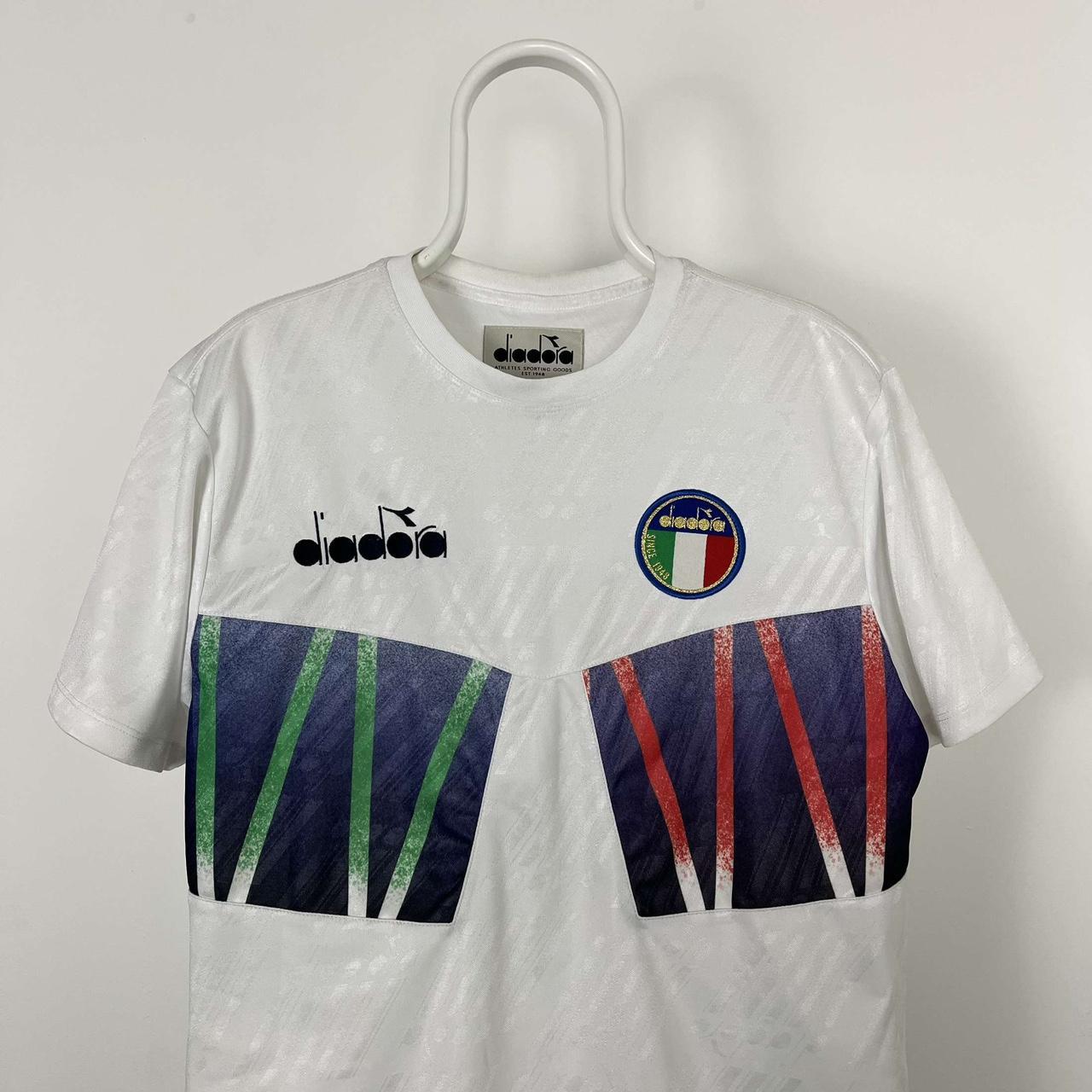 White Diadora T Shirt Price Italy Diadora Training Shirt Size Small,