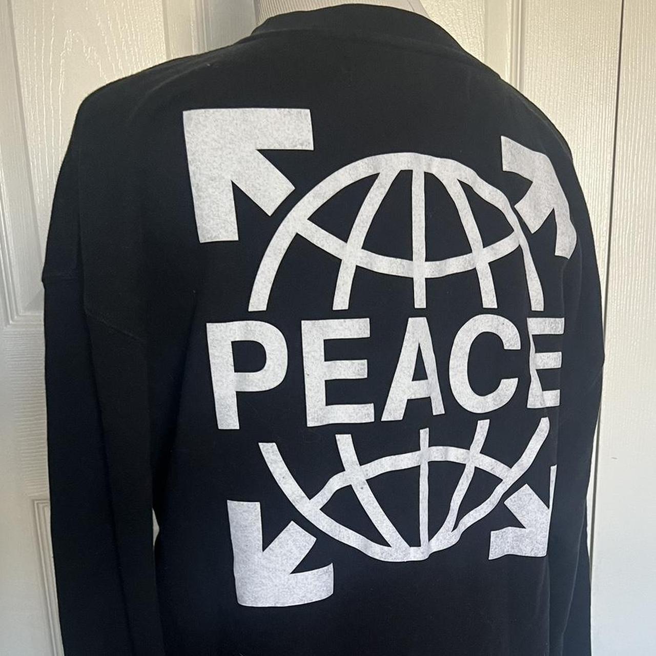 Off white hot sale peace hoodie