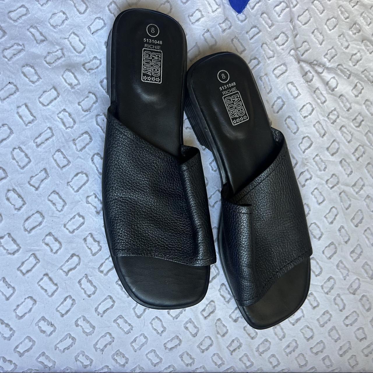 Faded glory hot sale black sandals