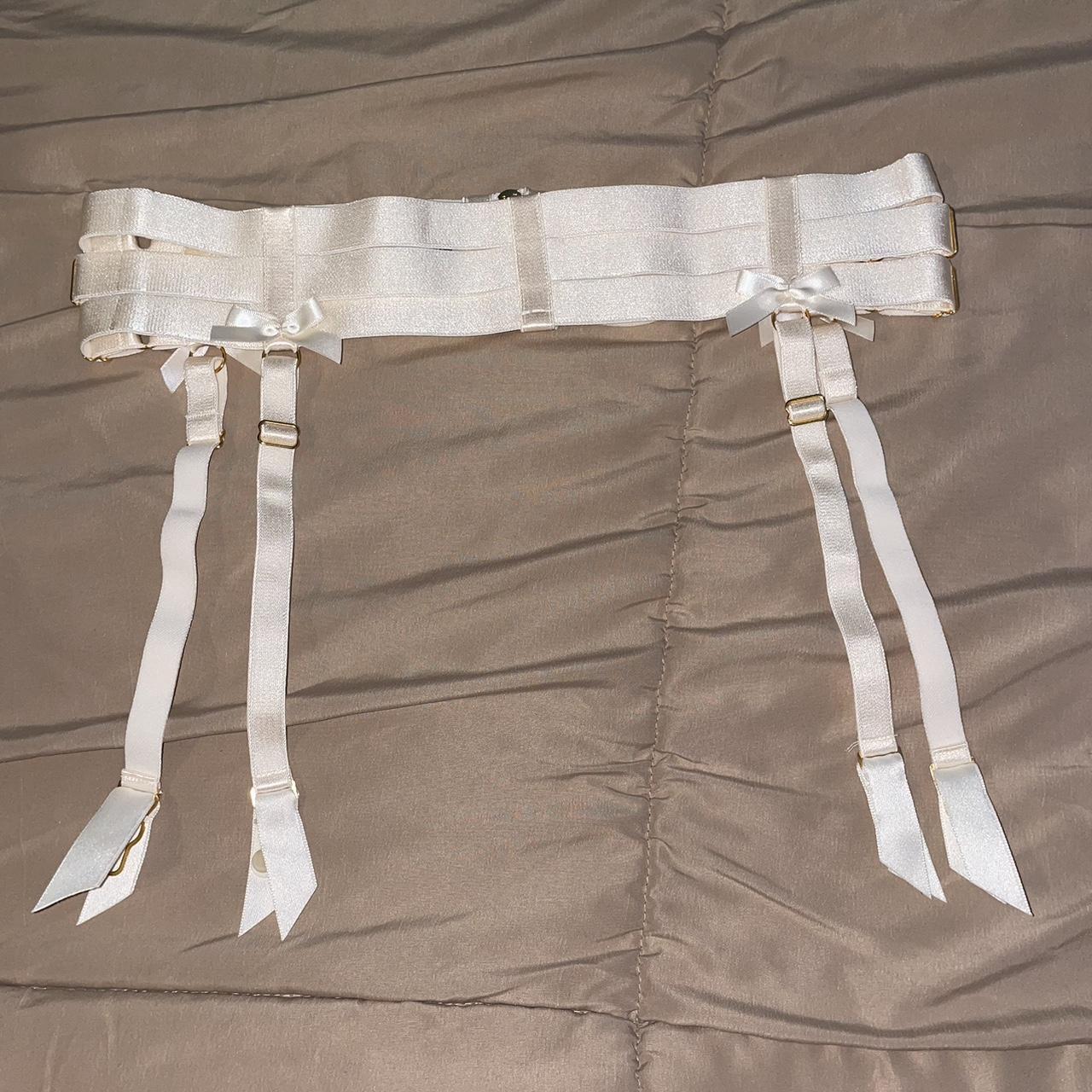Bordelle cream suspender size Medium. This is a... Depop