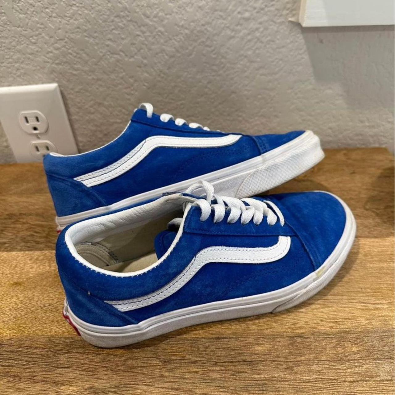 Royal Blue Vans size 6. I love them just don t wear. Depop