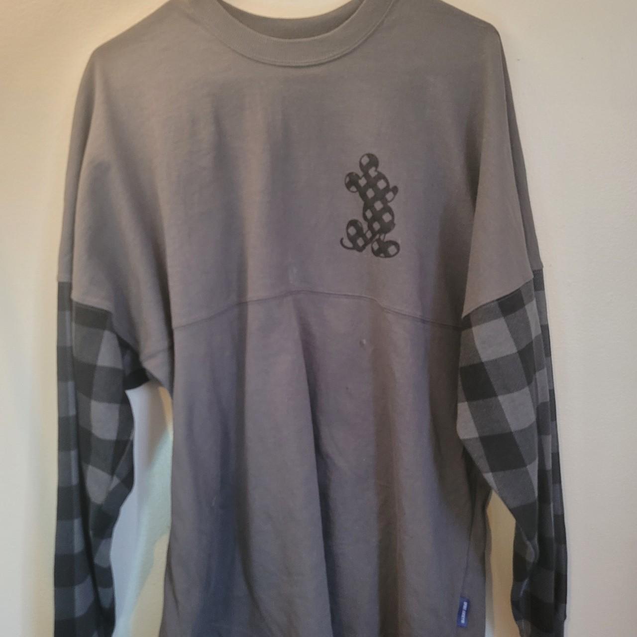 Disneyland Spirit Jersey Sz M Plaid Gray. Worn once,... - Depop