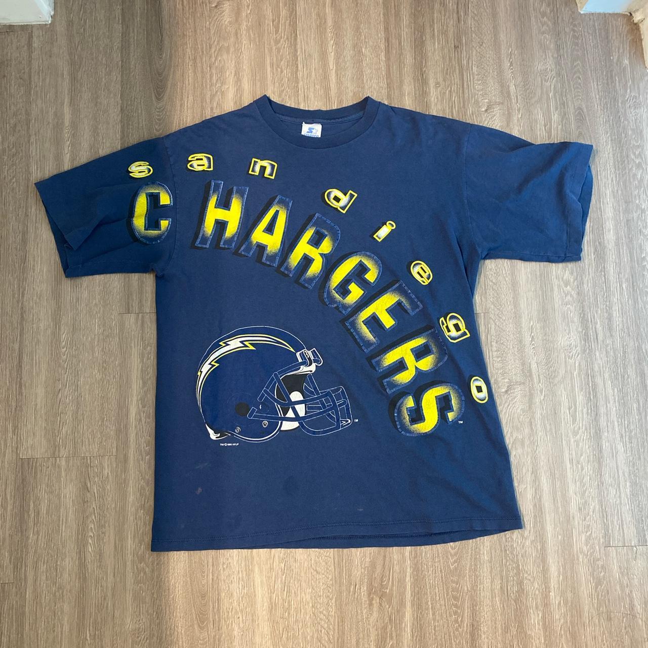 Vintage San Diego Chargers Tee - Depop