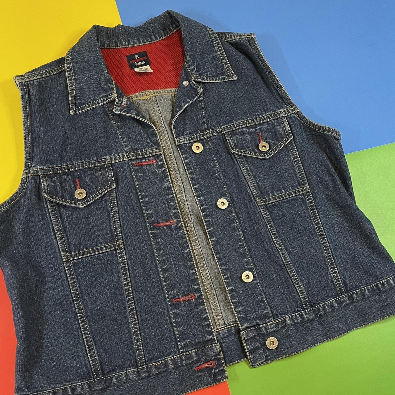 Vintage BUM jean jacket vest. Y2K era B. Equipment... Depop