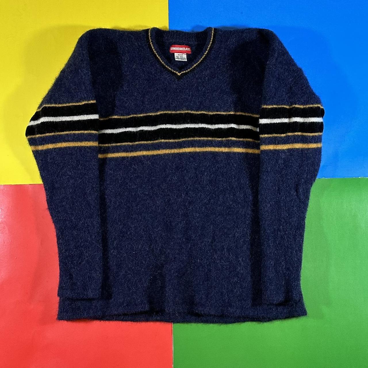 Union Bay Men's Navy and Yellow Jumper