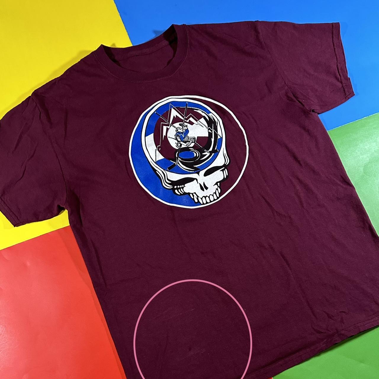 Mens Burgundy And Blue T Shirt Depop 1613