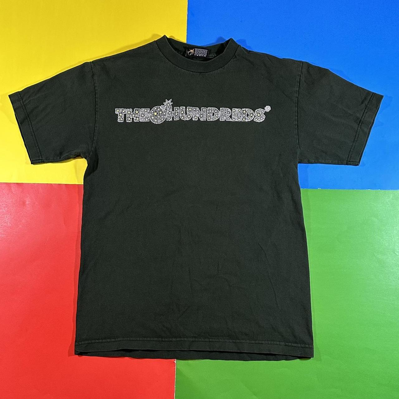 The Hundreds Men's Green and White T-shirt | Depop