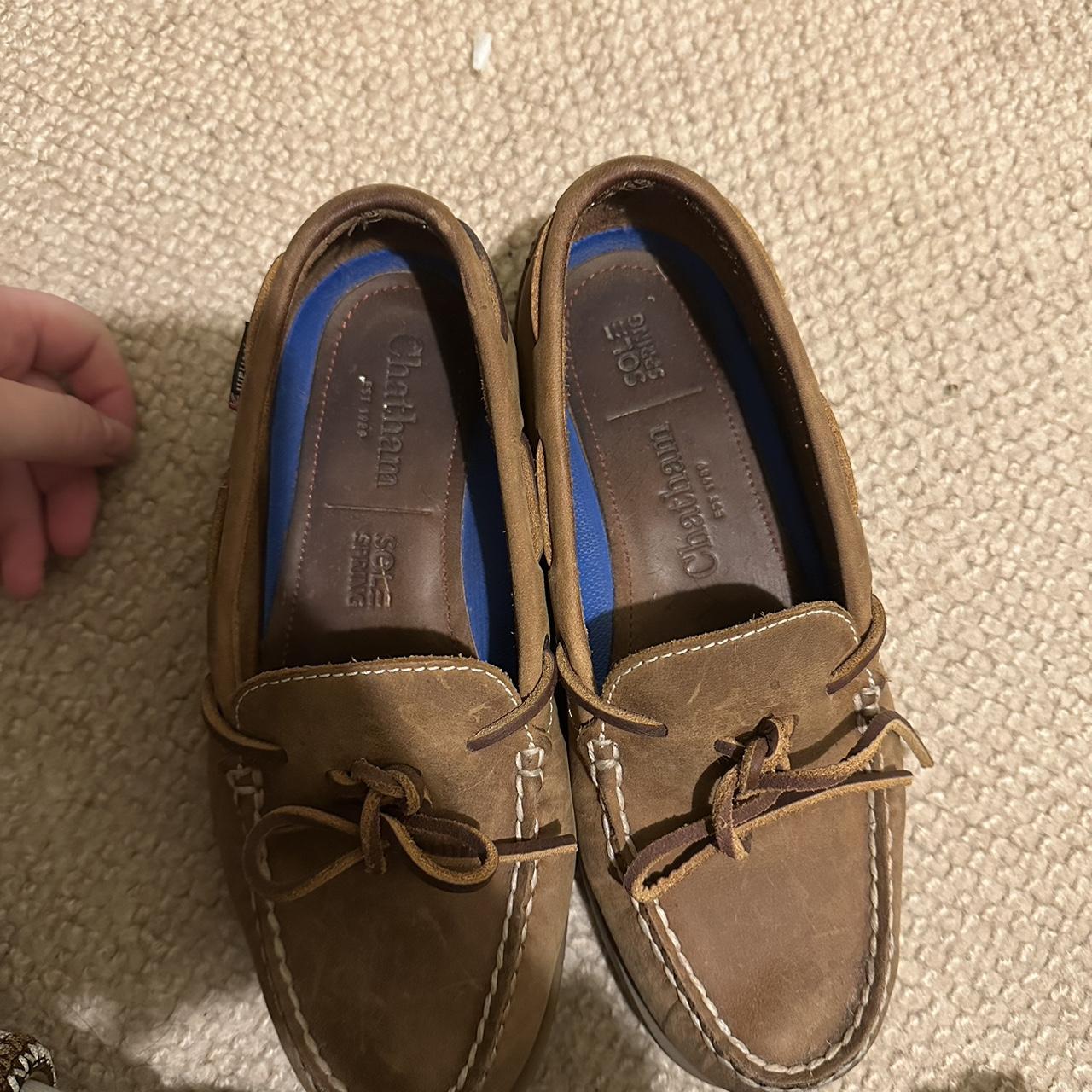 Brown Chatham boat shoes. Uk size 5. Have been worn... Depop