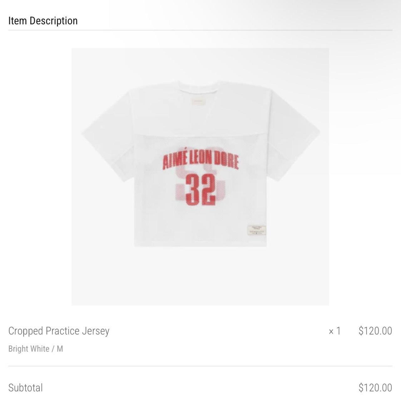 Aime Leon Dore cropped practice jersey size medium | Depop