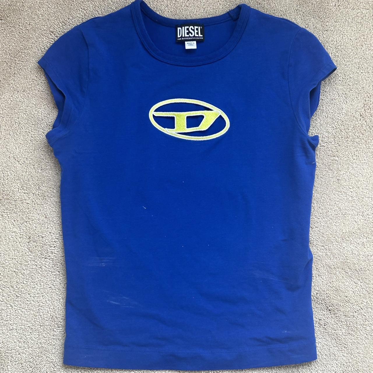 NWOT diesel cut out "peekaboo" logo tee, size... Depop