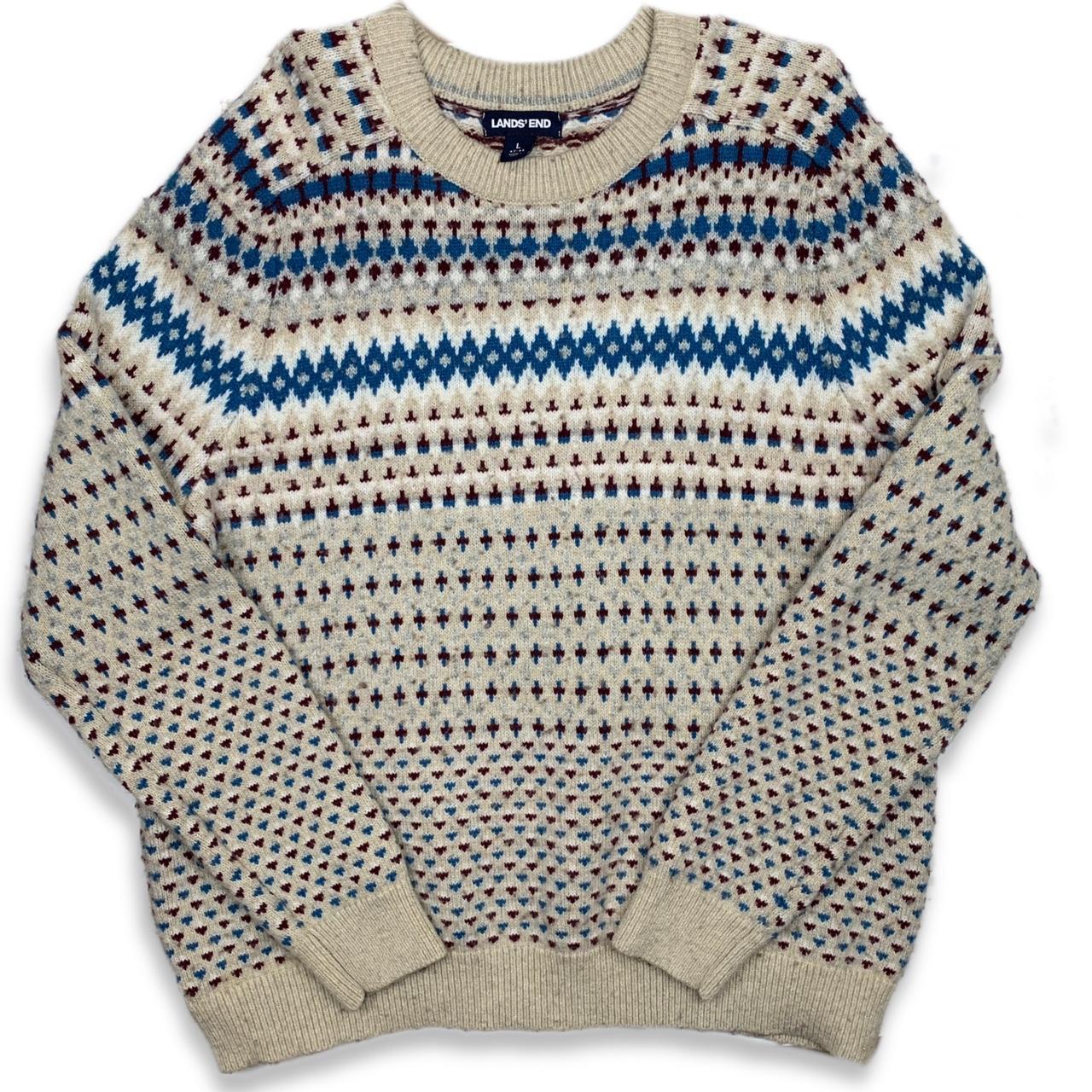 Lands' End Men's Multi Jumper Depop