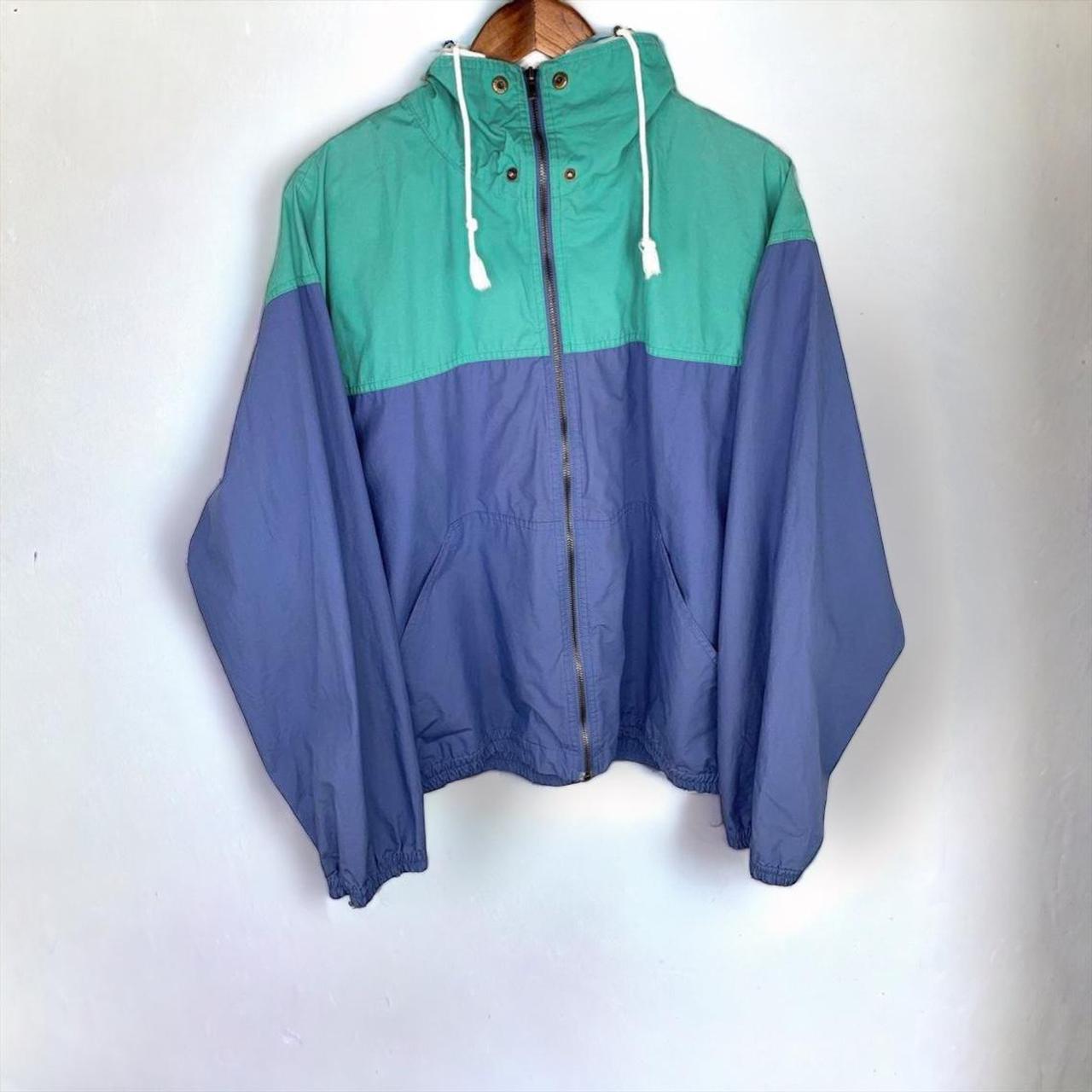 Vintage 90s purple and blue windbreaker by Hang Lee...