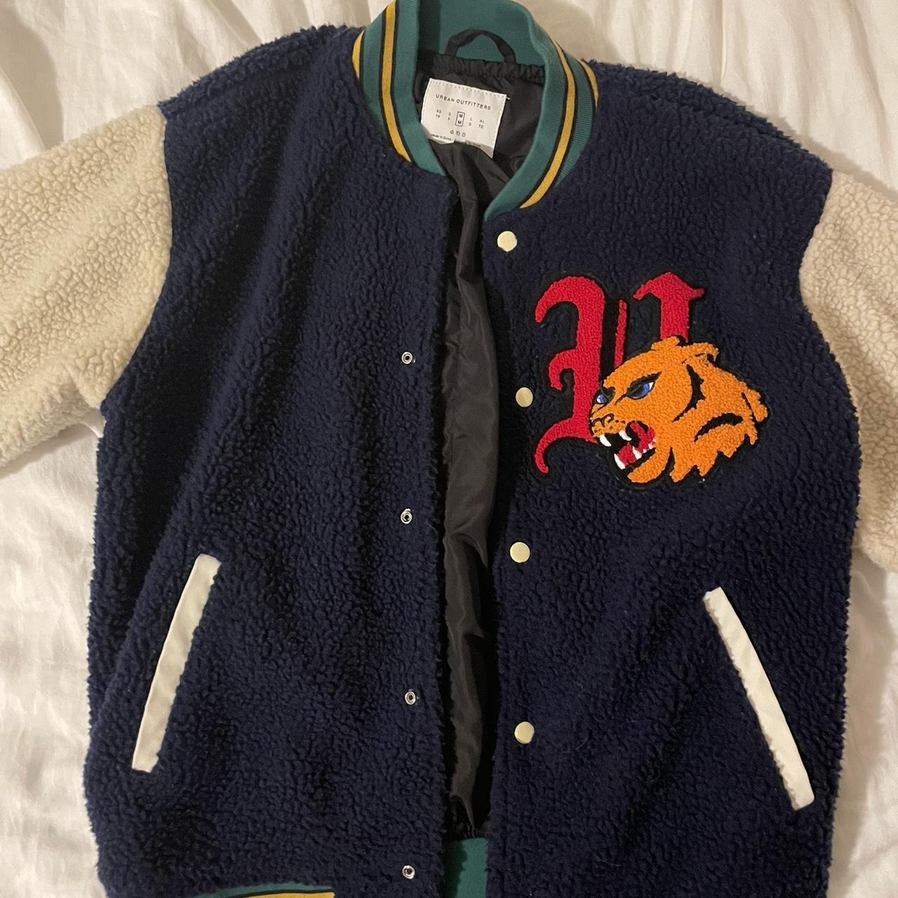 Urban varsity bomber jacket Not sold anymore One... - Depop