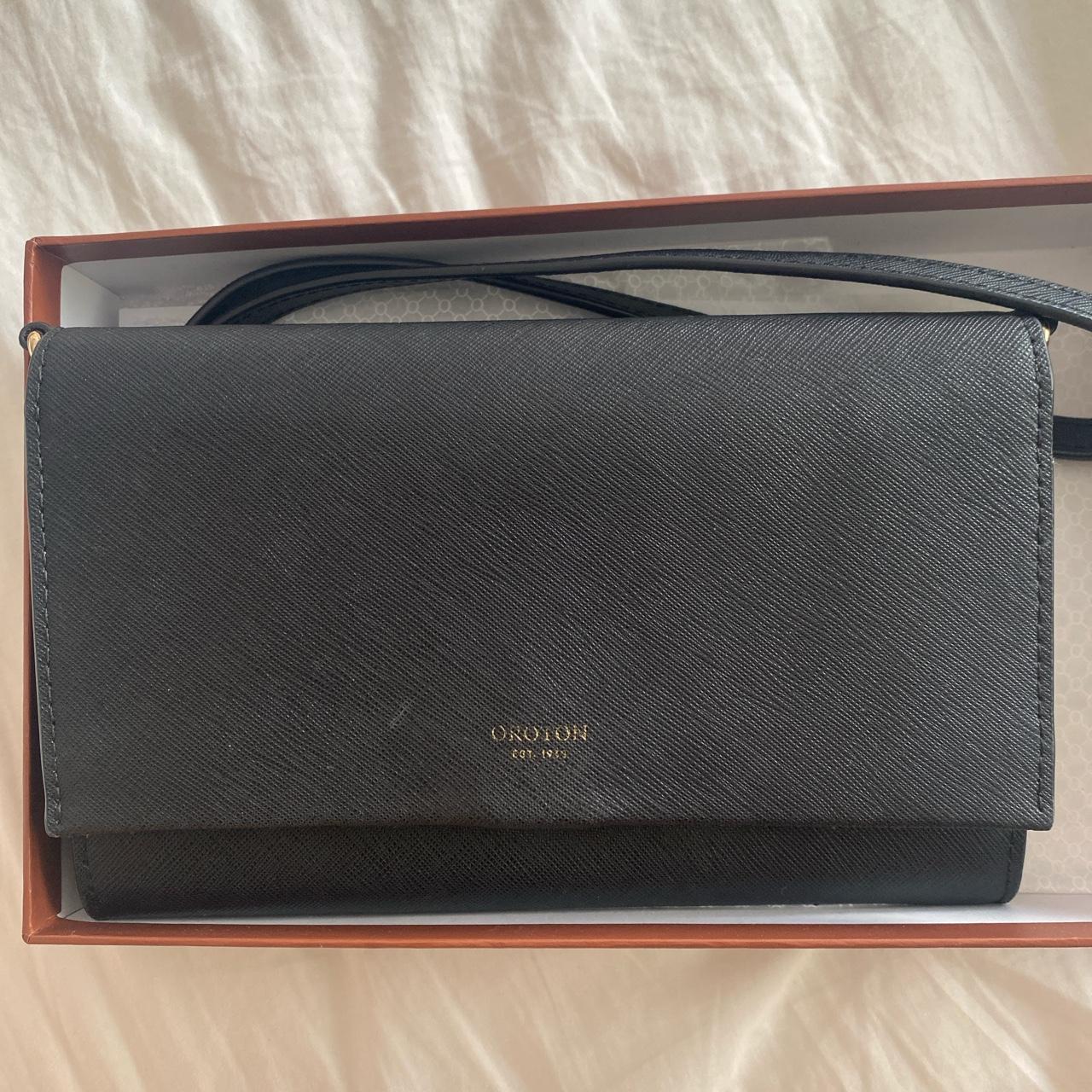 BLACK OROTON CROSS BODY BAG Depop