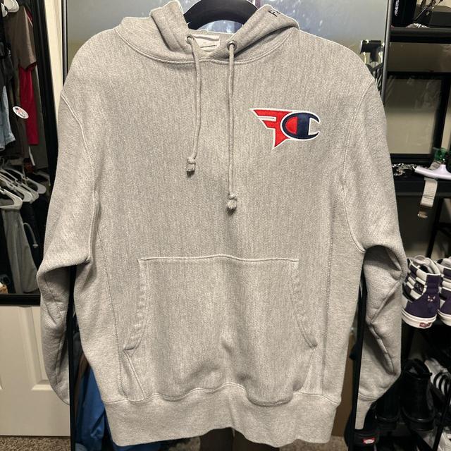 FAZE CLAN x CHAMPION HEAVYWEIGHT HOODIE EMBROIDERY. Depop