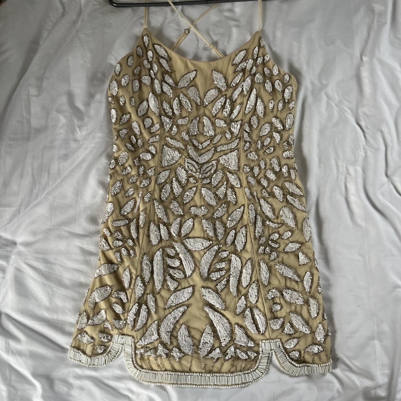 Revolve beaded dress. Some detailing has begun to... - Depop