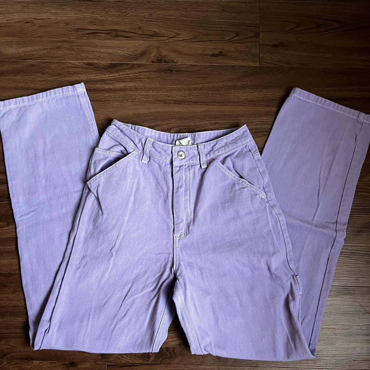 Tillys Women's Purple and White Trousers