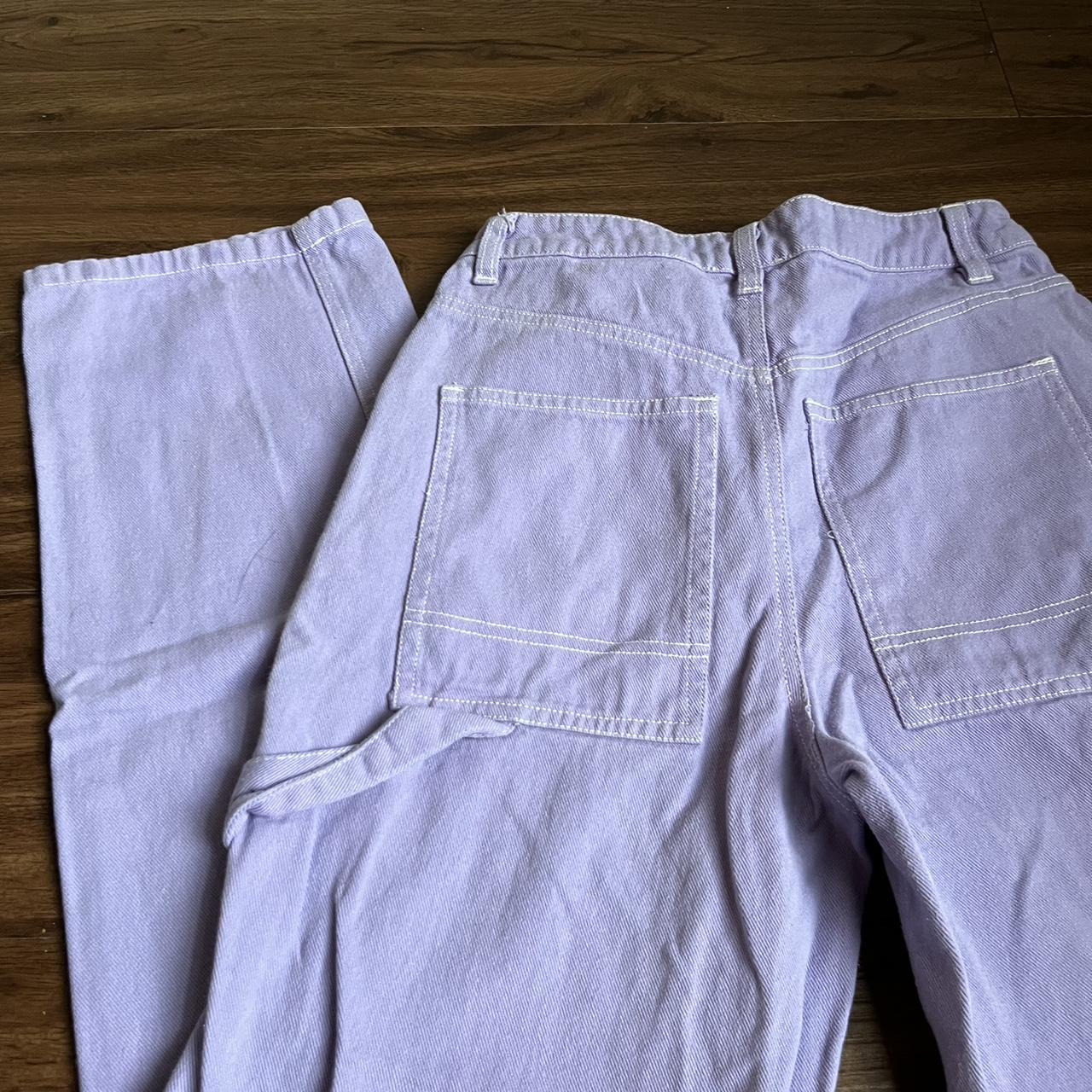 Tillys Women's Purple and White Trousers (2)