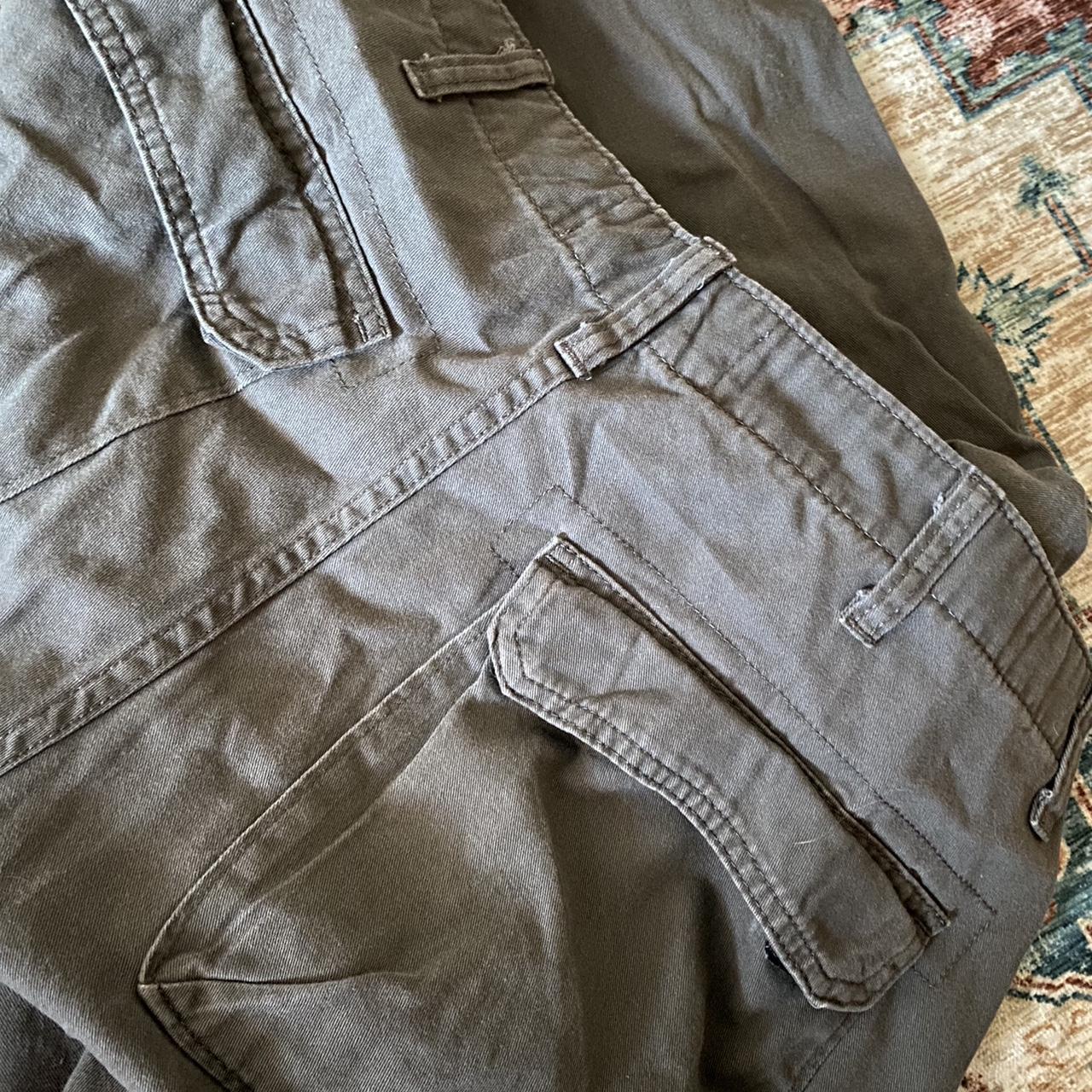 Vintage 90s skater cargo dark grey Wrangler pants,... - Depop