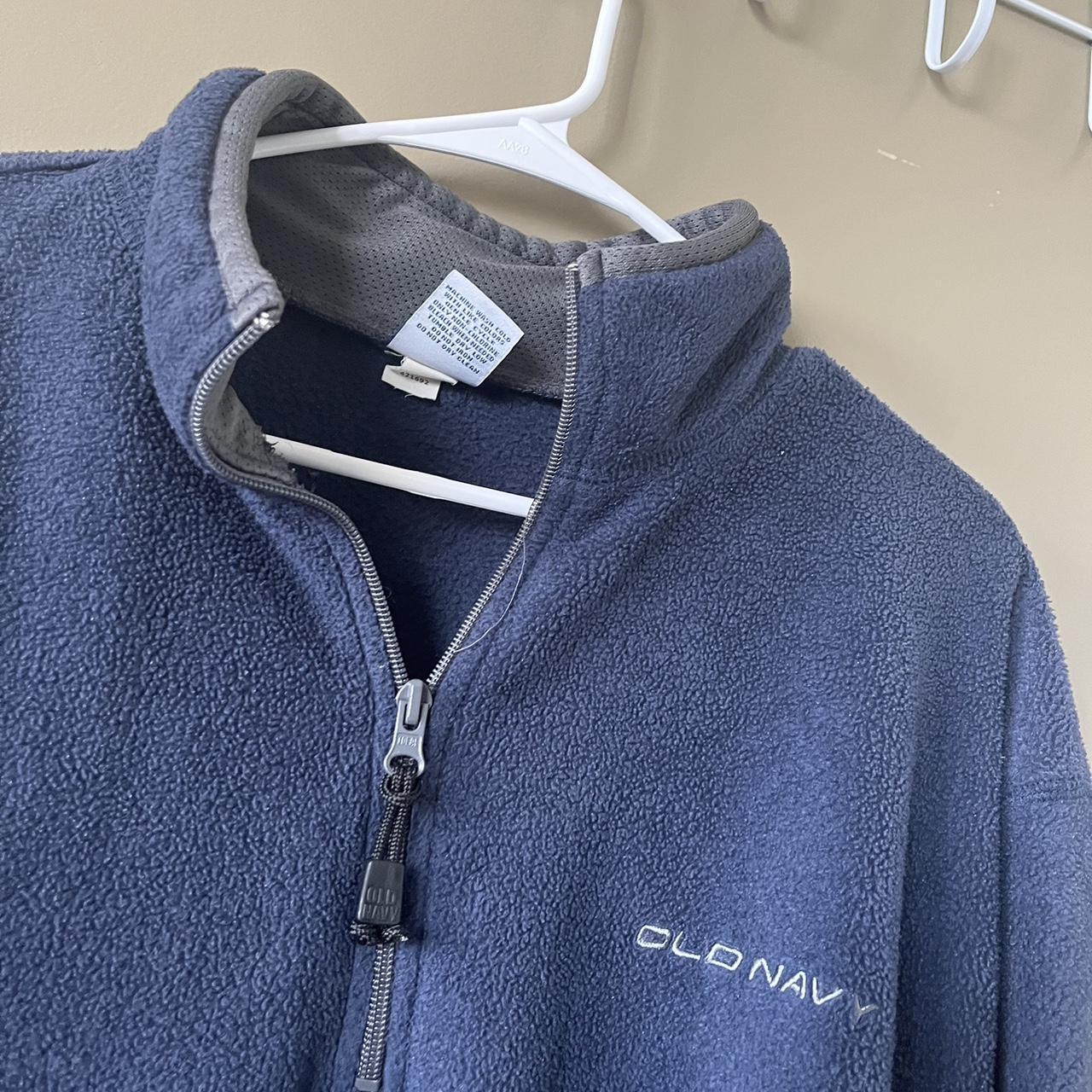 old navy blue fleece. i love these i have a few, but... - Depop