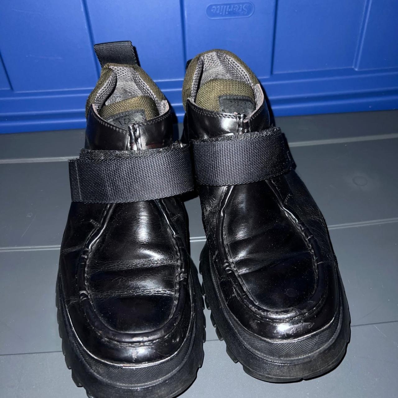 Vintage Prada Stomper Boots Item is in good used... - Depop