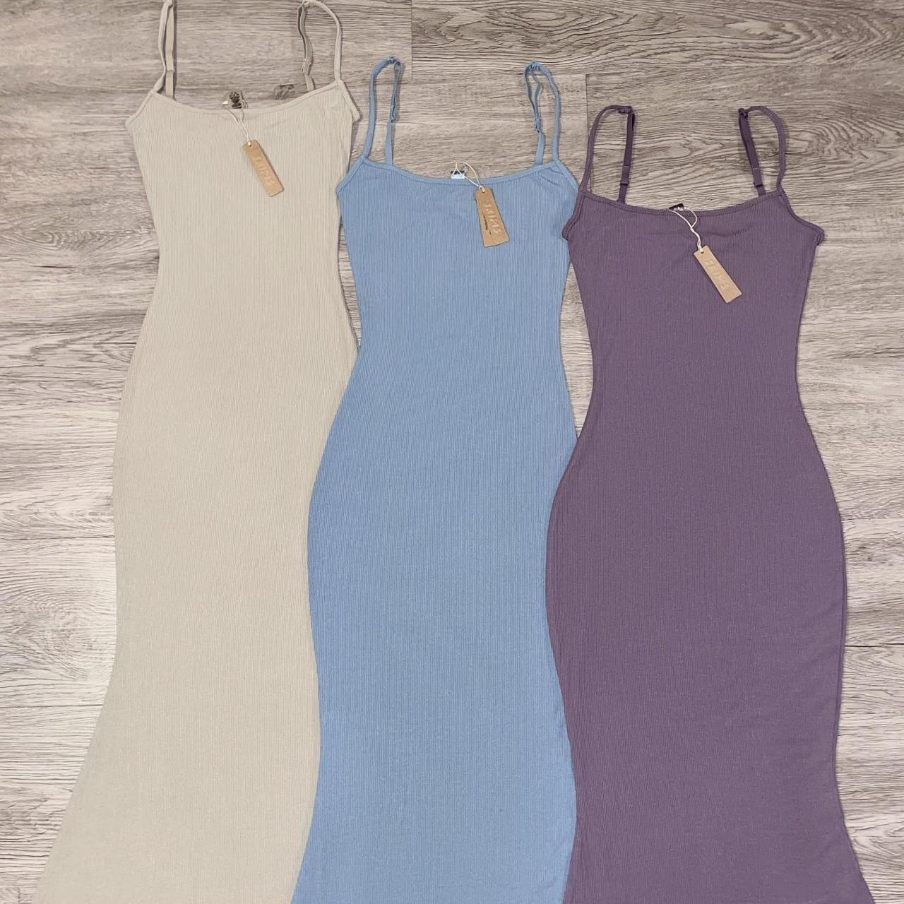 Skims Soft Lounge Long Slip Dress Colors Taupe Depop