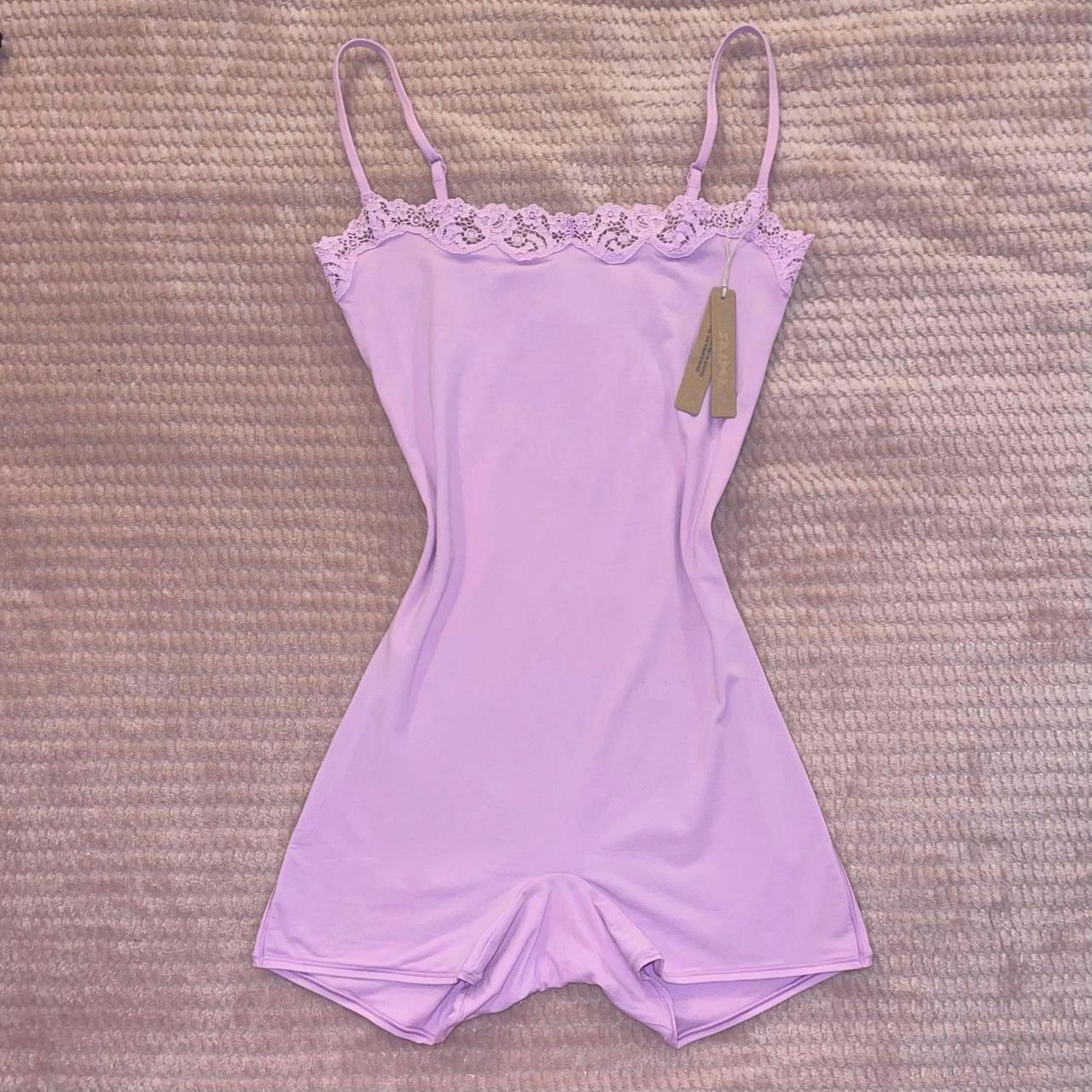 Skims Womens Pink Playsuit Romper Depop