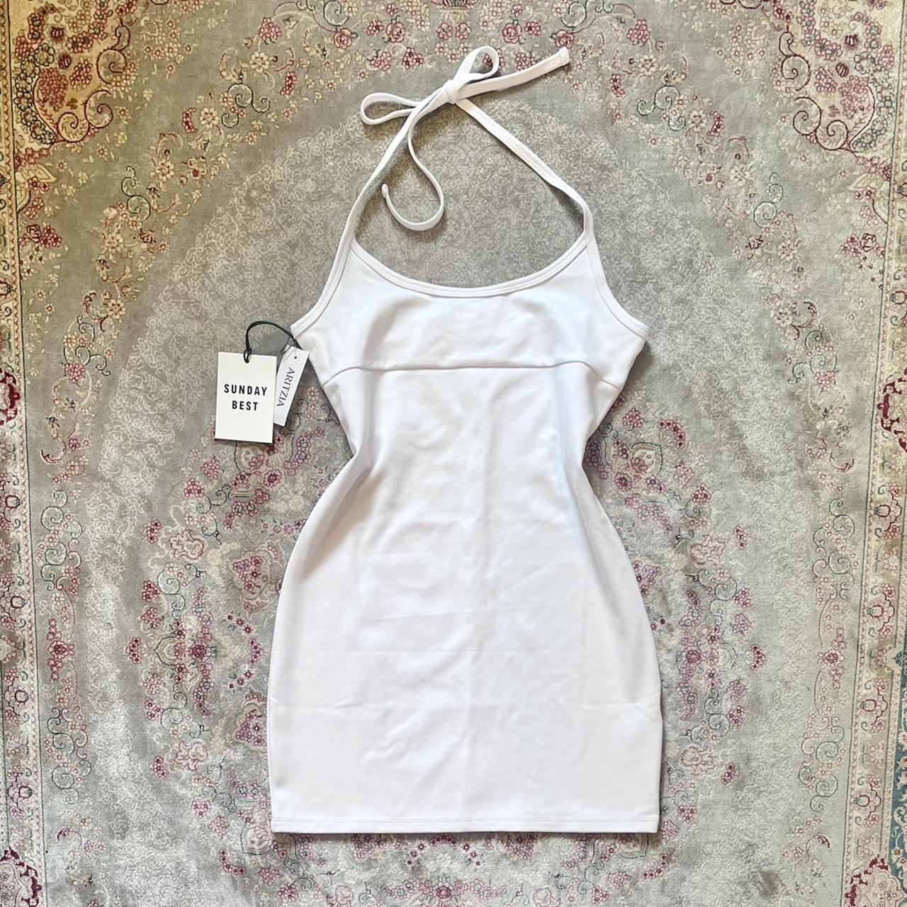 Aritzia Women's White Dress | Depop