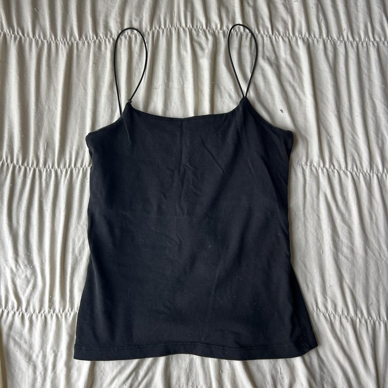 Women's Tank top - Black - S – basic thin strap t… - image 1