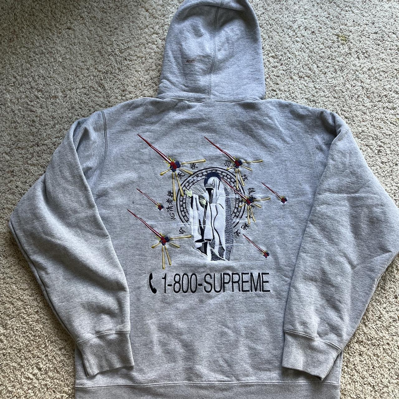 Supreme 1-800 Hooded Sweatshirt small