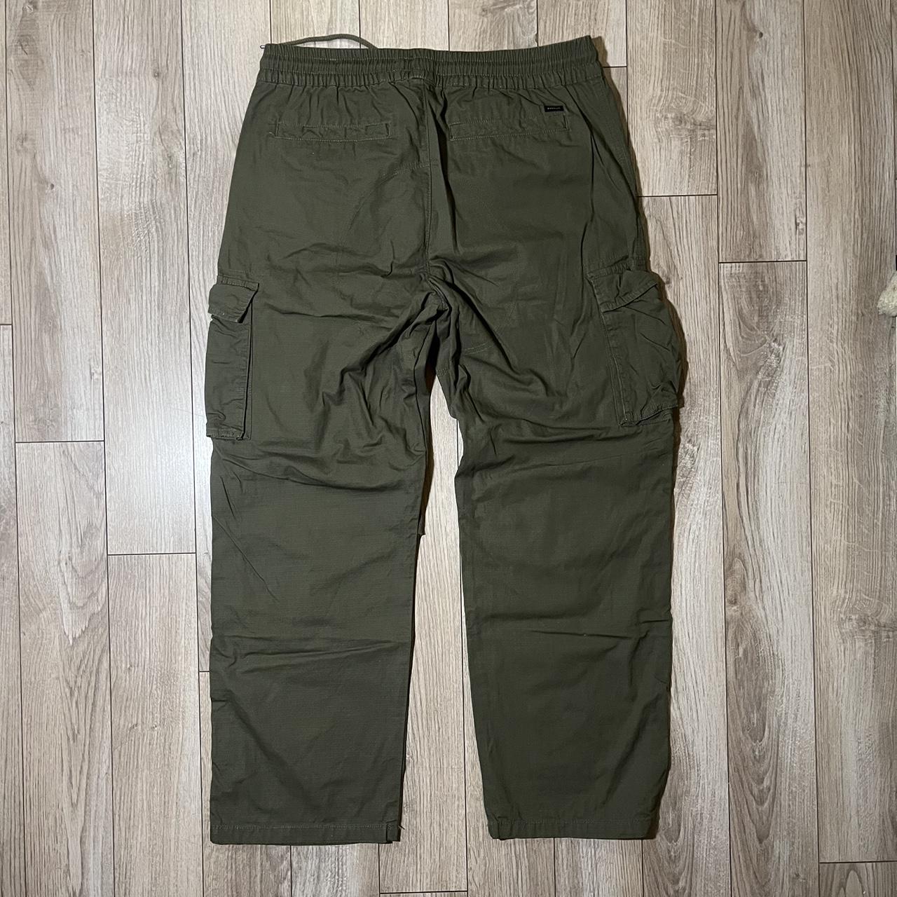 Pacsun Baggy Wide Leg Khaki Green Cargo Pants All... Depop