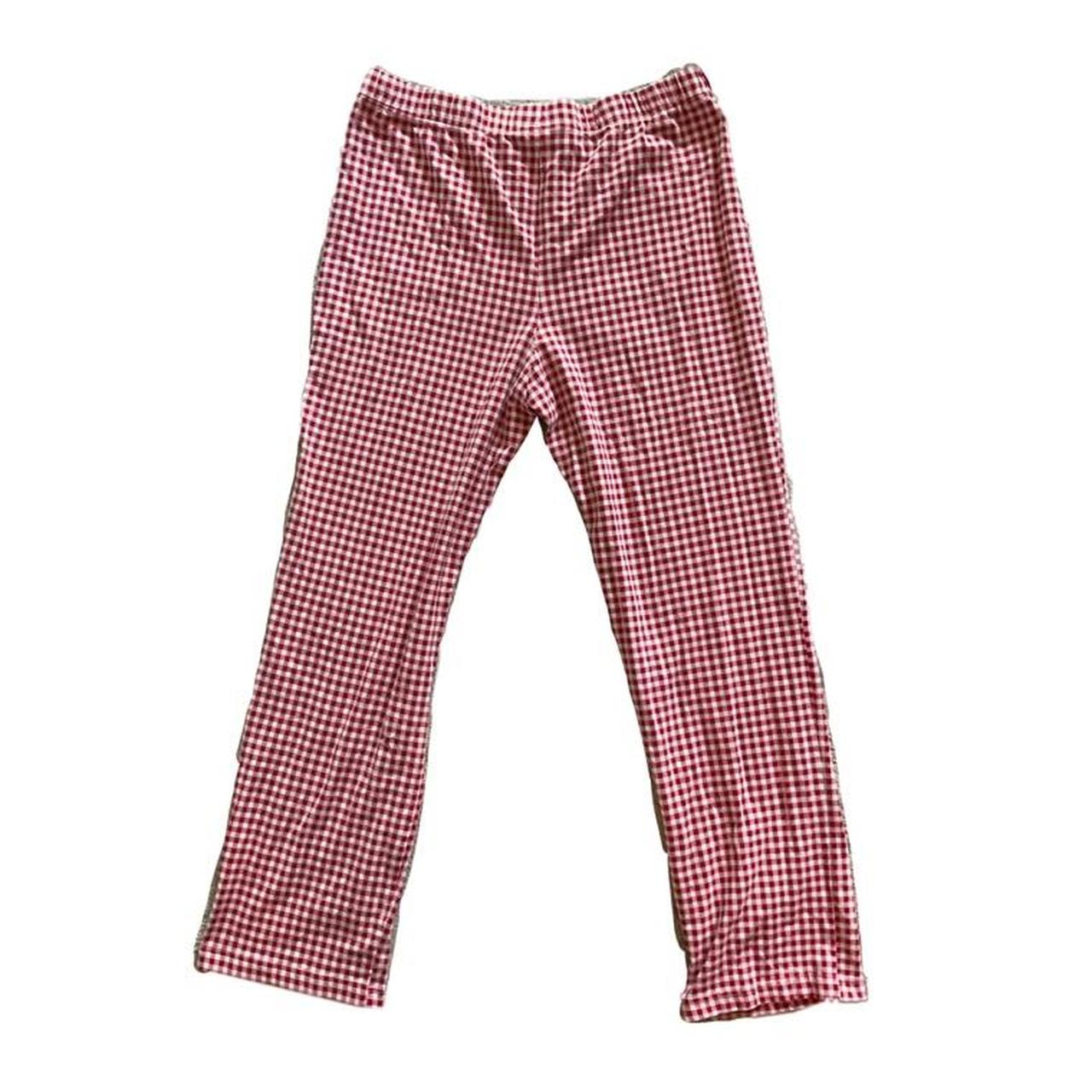 Lands' End Women's White and Red Joggerstracksuits Depop