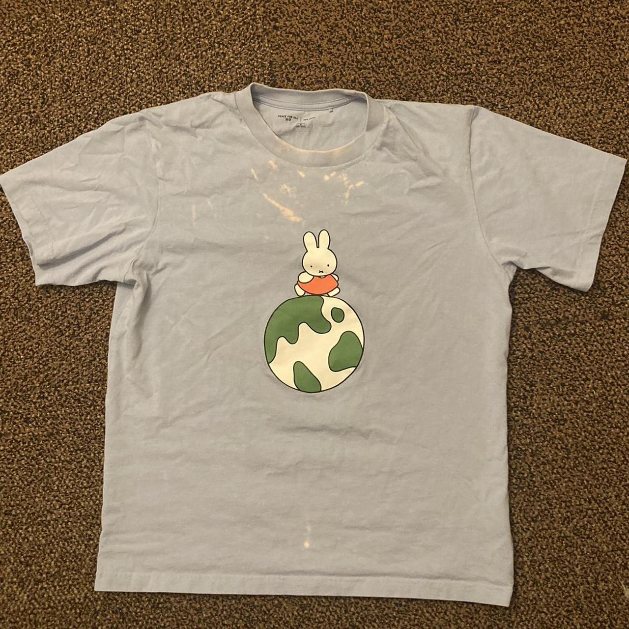 Uniqlo Miffy tshirt Bleach stains (mostly front... - Depop