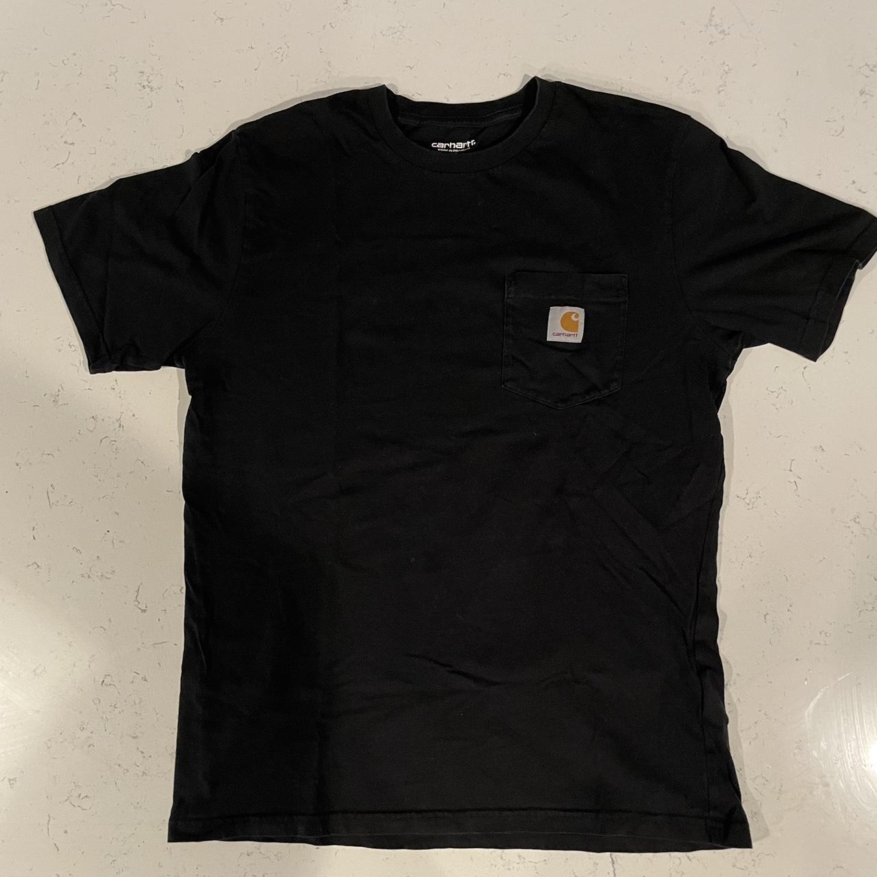 Black carhartt WIP pocket t shirt size M - Depop