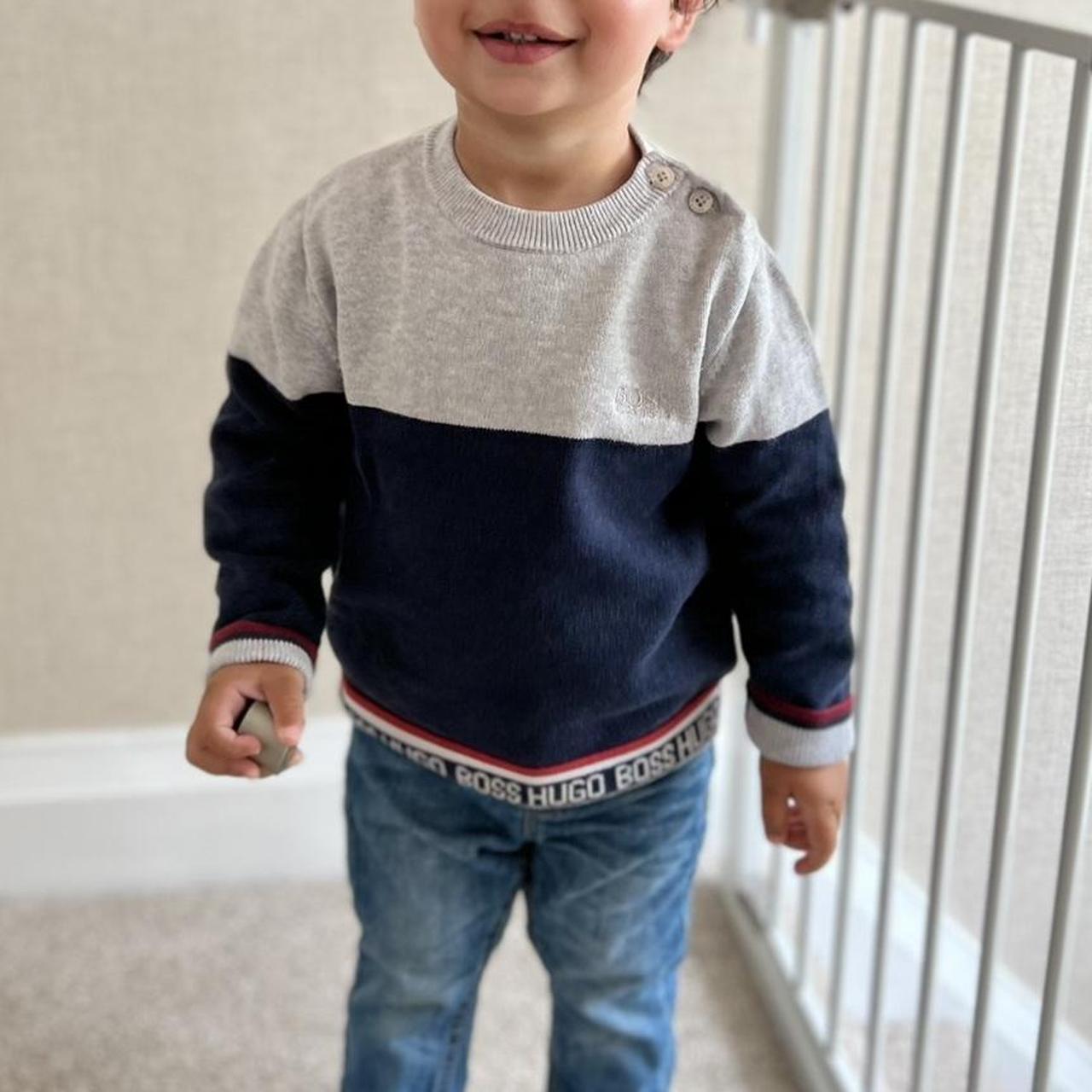 Hugo boss kid Hugo boss baby boy jumper Toddler... Depop