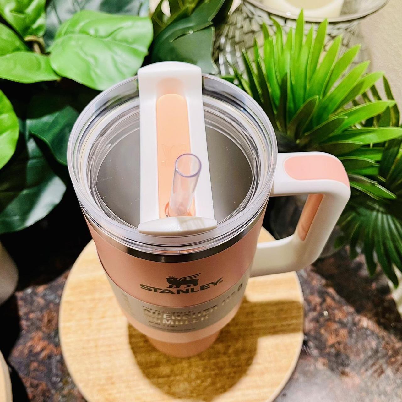 Yeti Pink and White Dinnerware Depop