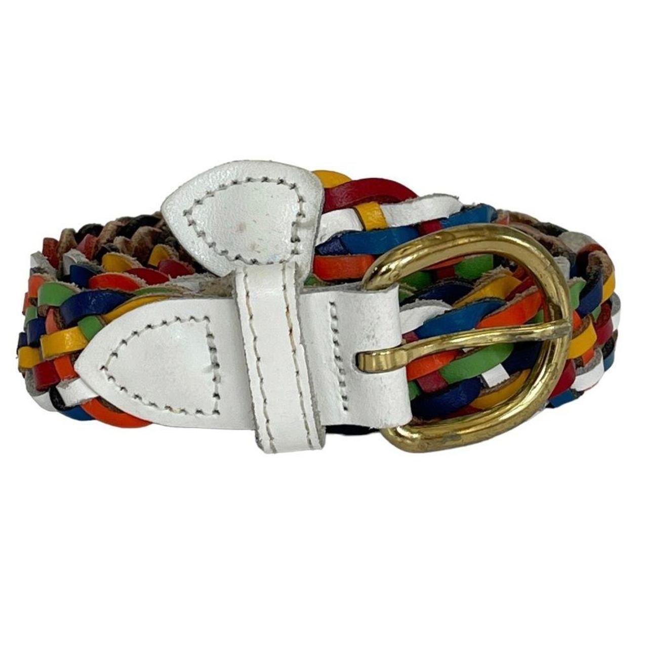 Source Unknown Women's Belt - White/Multi – Vinta… - image 2